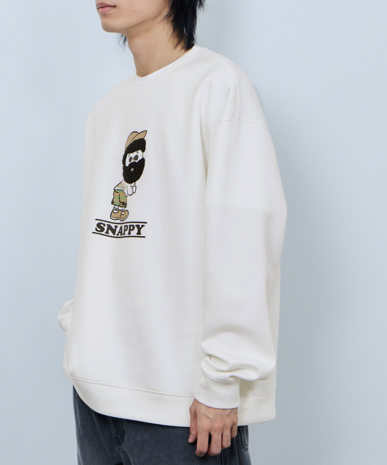 マックハウス Mac-House ヒゲダンボールトレーナー （グレージュ） グレージュ