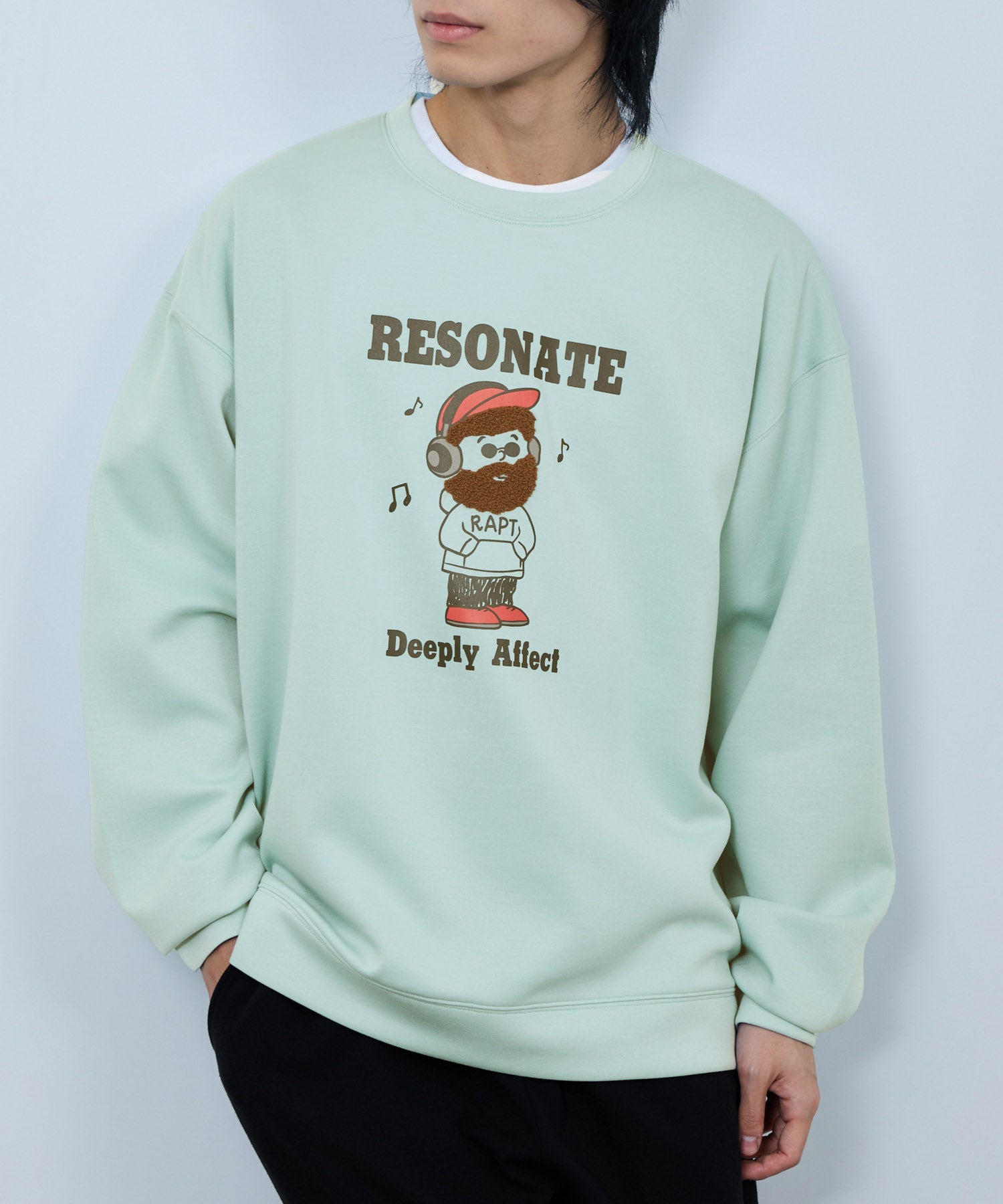 マックハウス Mac-House ヒゲダンボールトレーナー （グリーン） グリーン