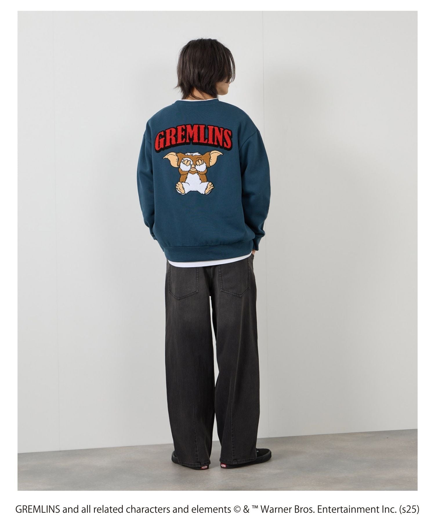 マックハウス Mac-House GREMLINS サガラ刺繍トレーナー （ブルーグリーン） ブルーグリーン