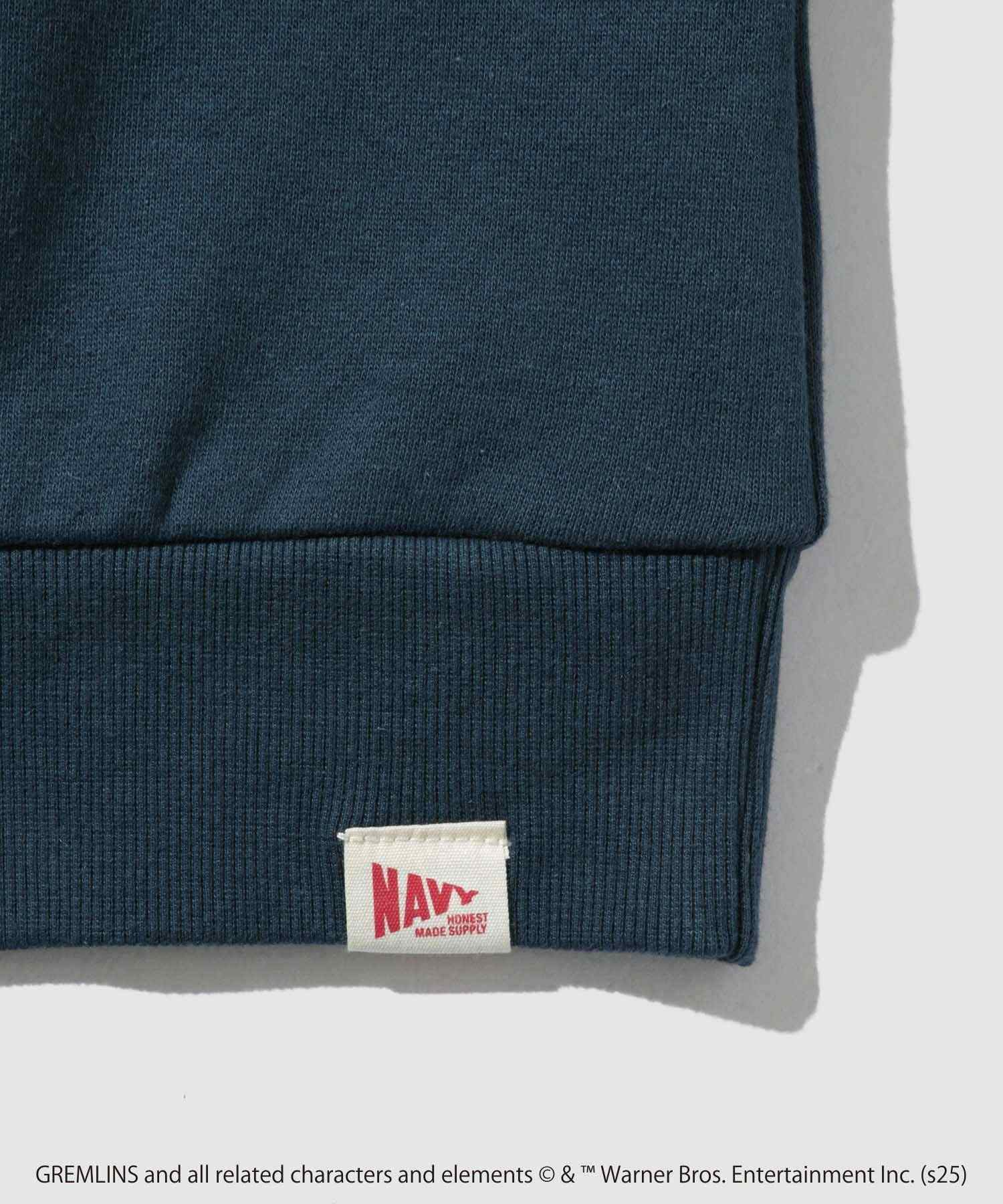 マックハウス Mac-House GREMLINS サガラ刺繍トレーナー （ブルーグリーン） ブルーグリーン