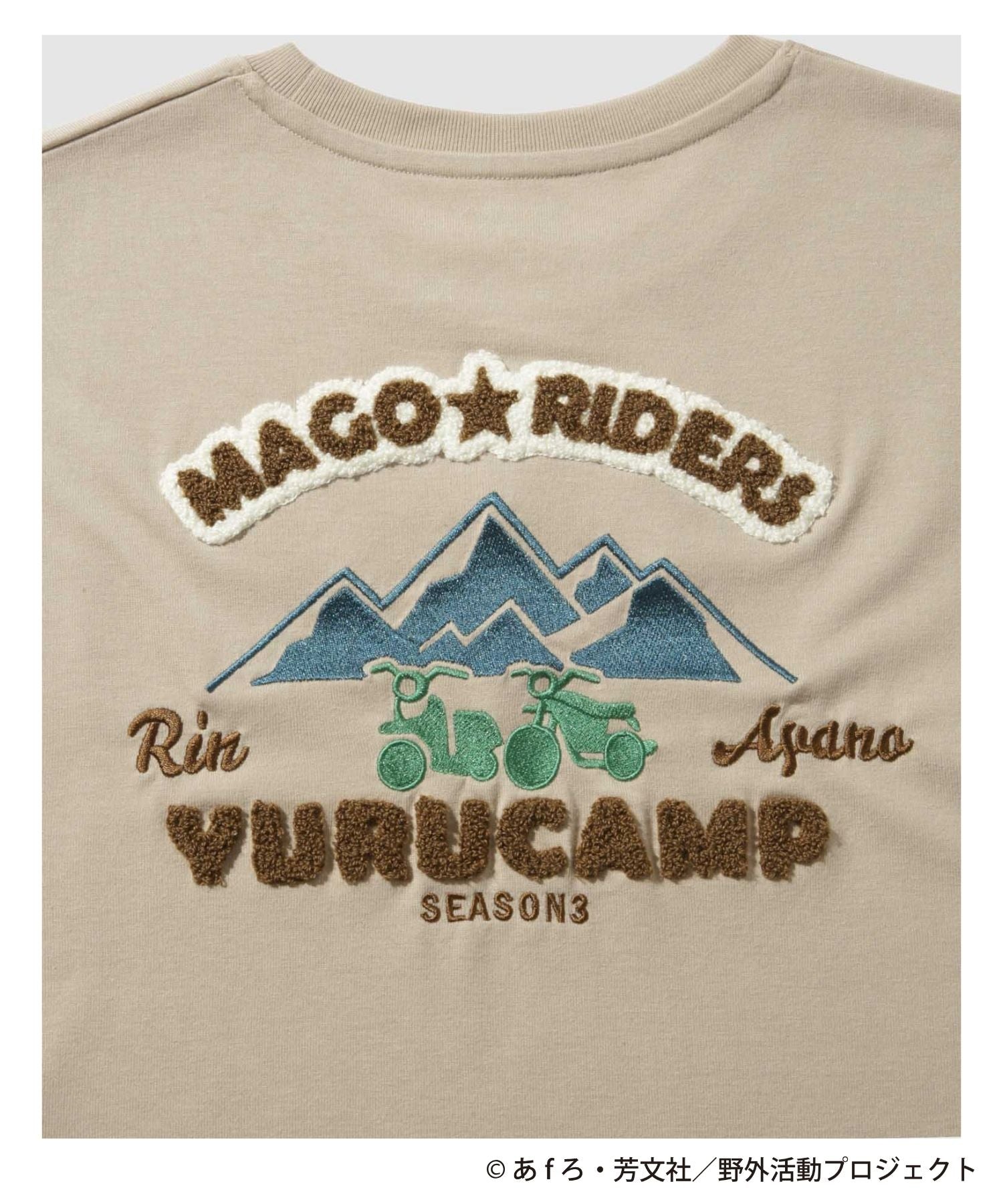 マックハウス Mac-House 『ゆるキャン△ SEASON3』 バックプリントTシャツ ベージュ （ベージュ） ベージュ
