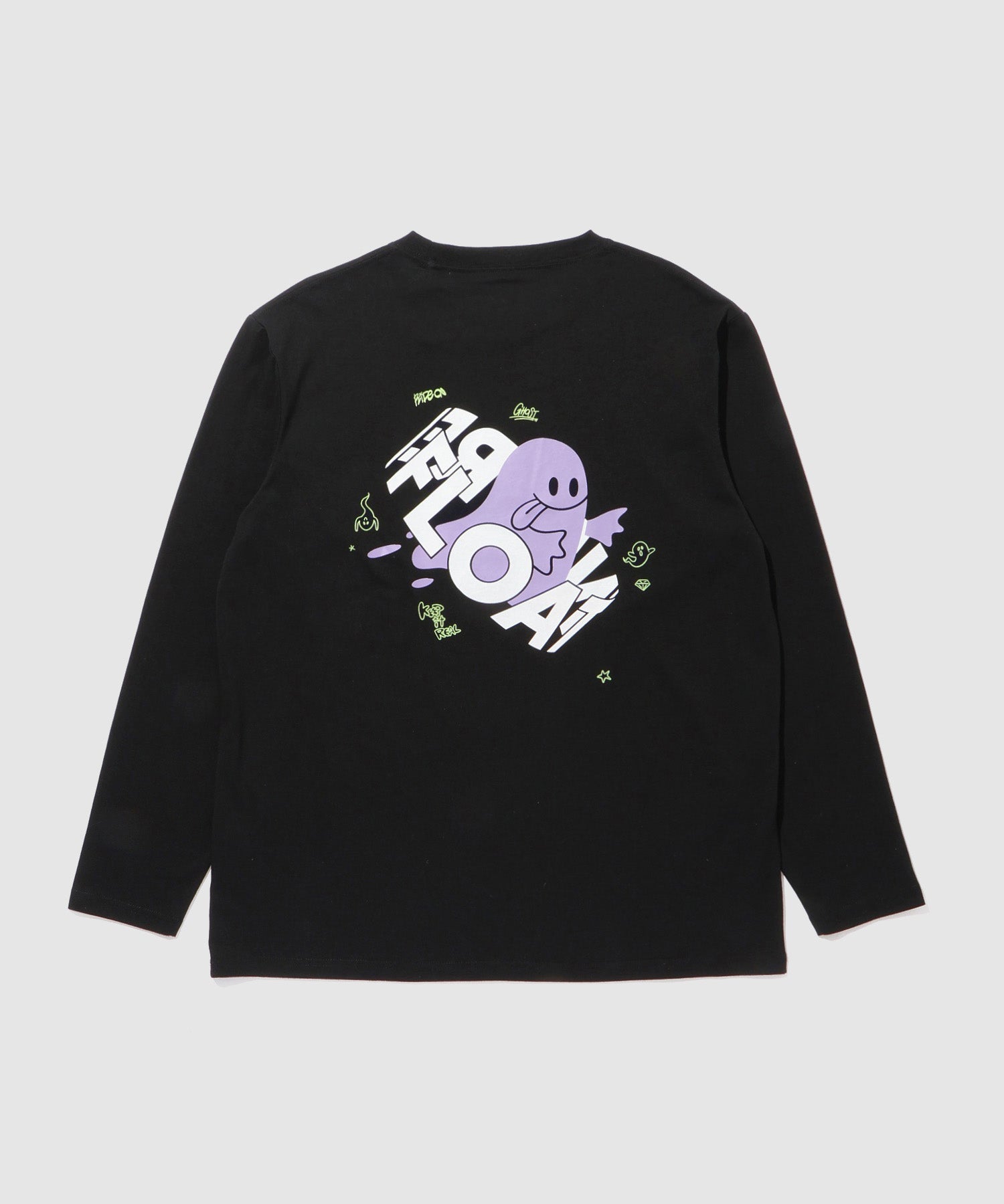 マックハウス Mac-House ストリートゴースト長袖Tシャツ （ブラック） ブラック