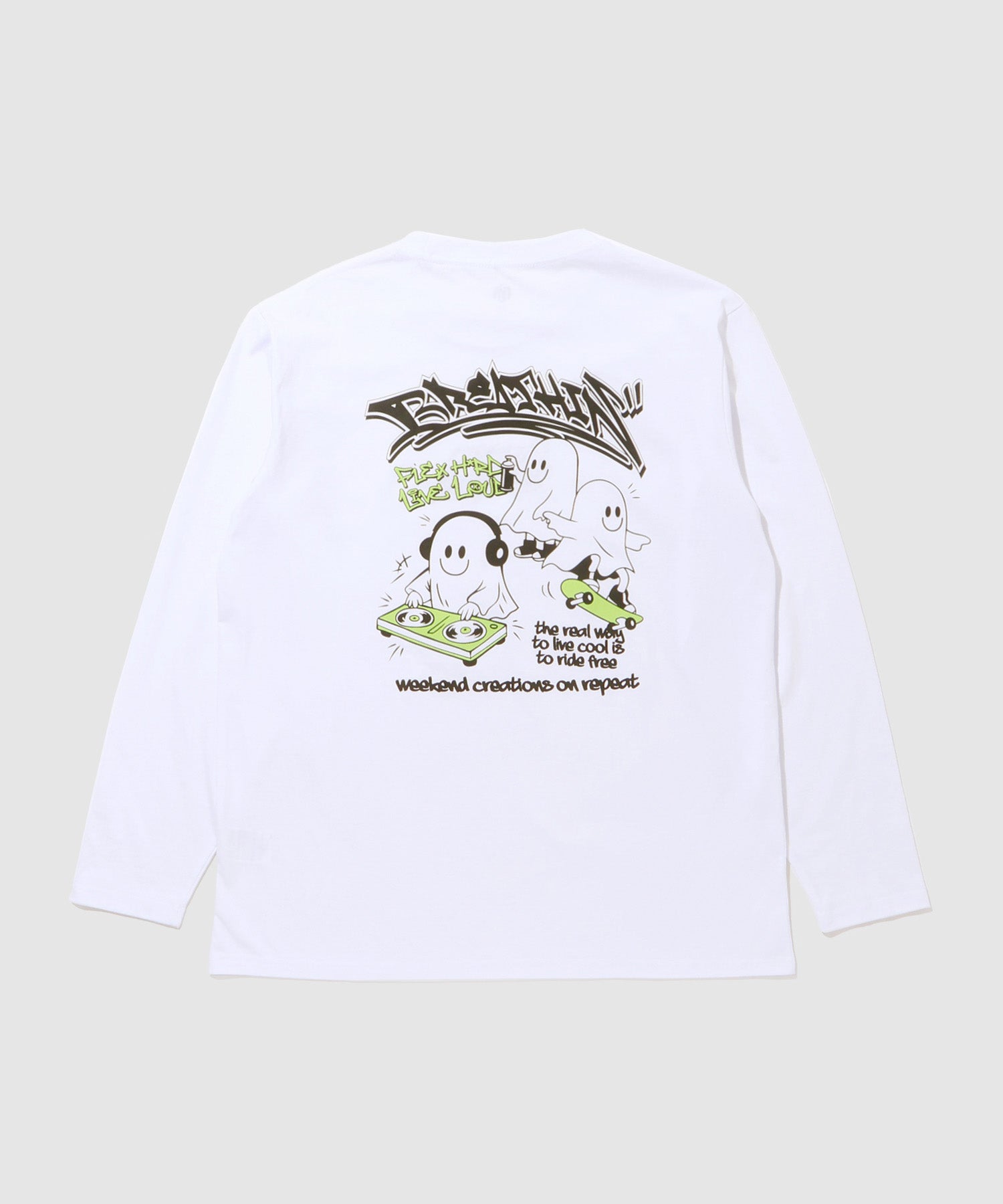 マックハウス Mac-House ストリートゴースト長袖Tシャツ （ブラック） ブラック