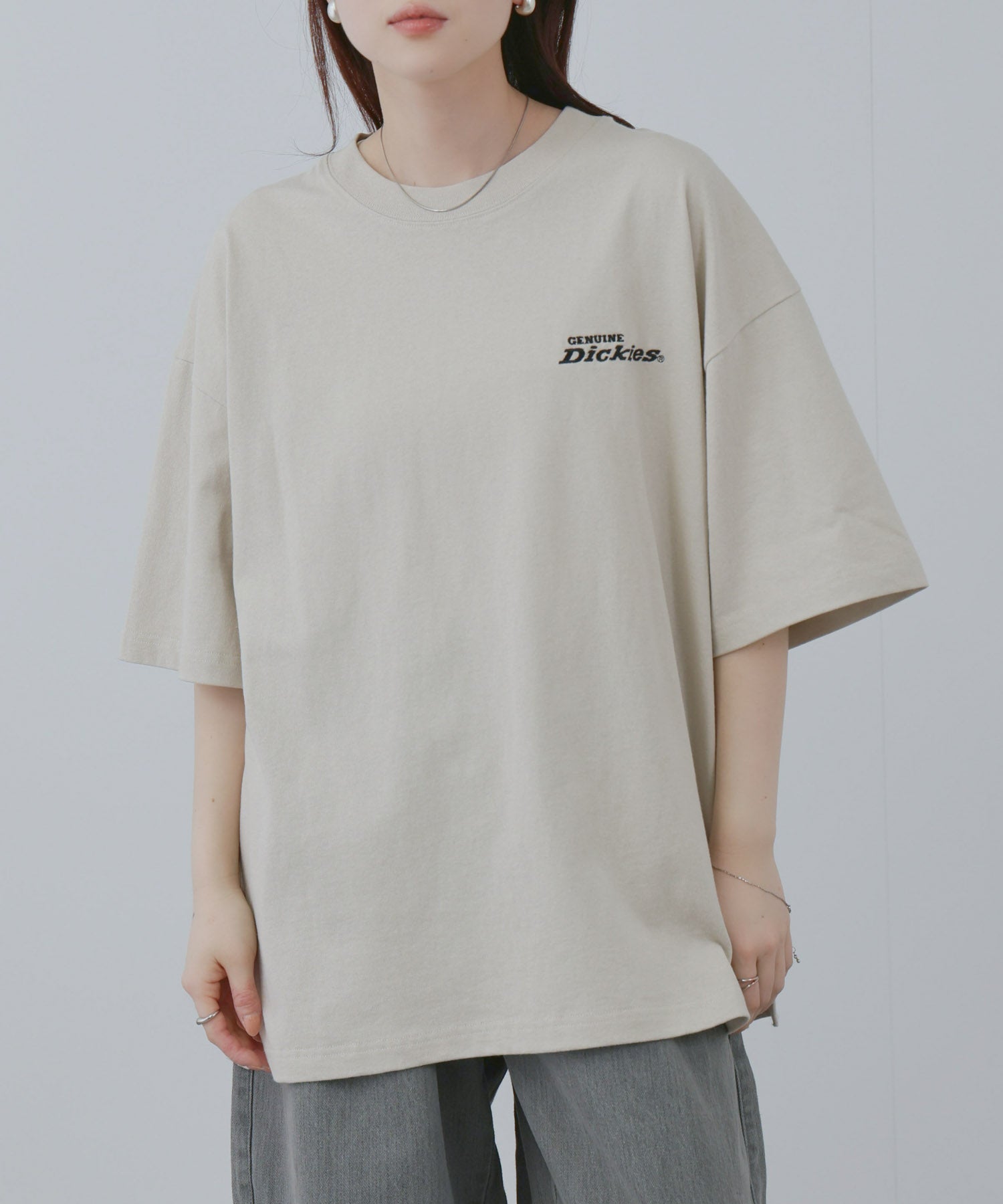 マックハウス Mac-House バックロゴ刺繍Tシャツ （スミクロ） スミクロ