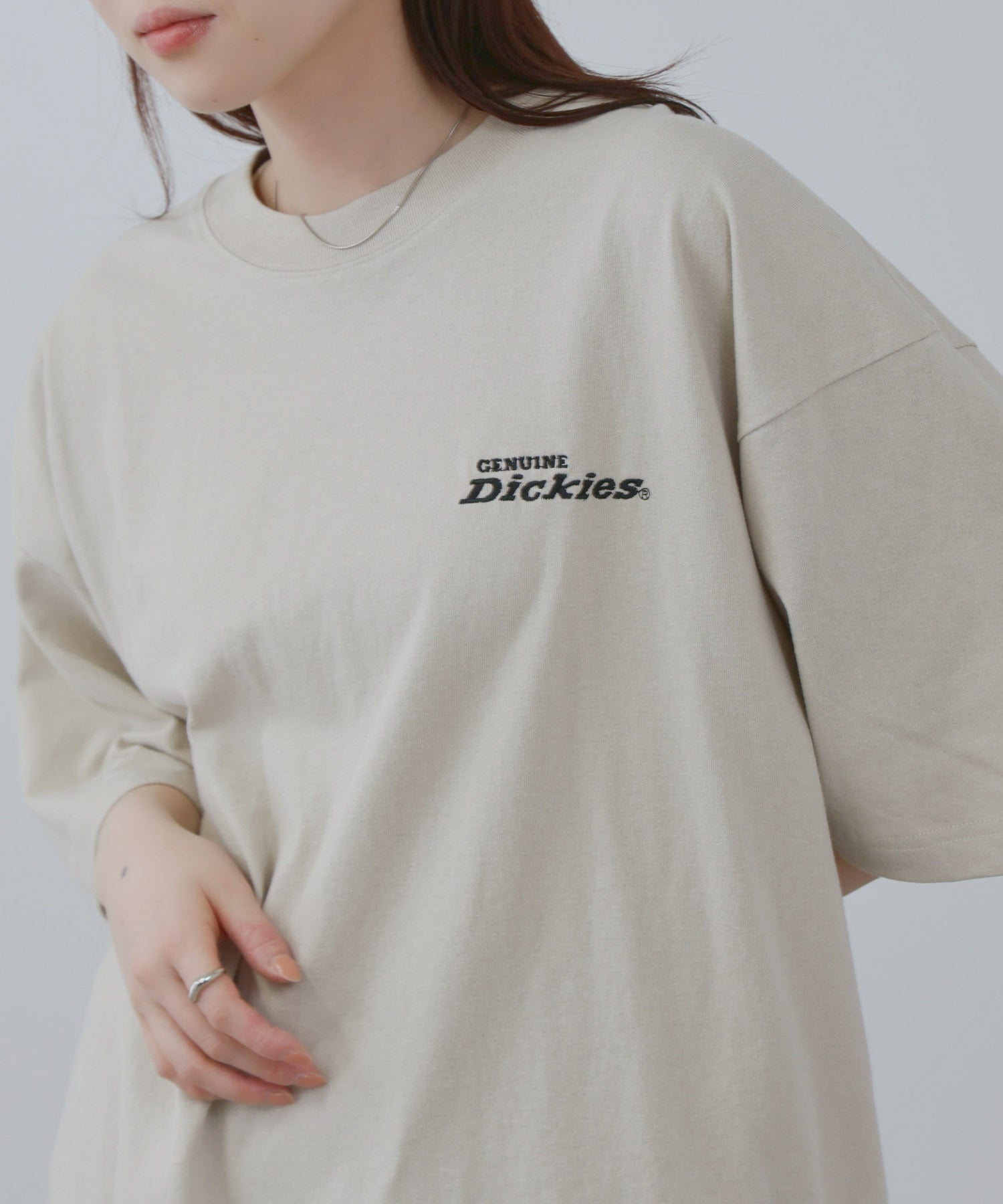 マックハウス Mac-House バックロゴ刺繍Tシャツ （スミクロ） スミクロ