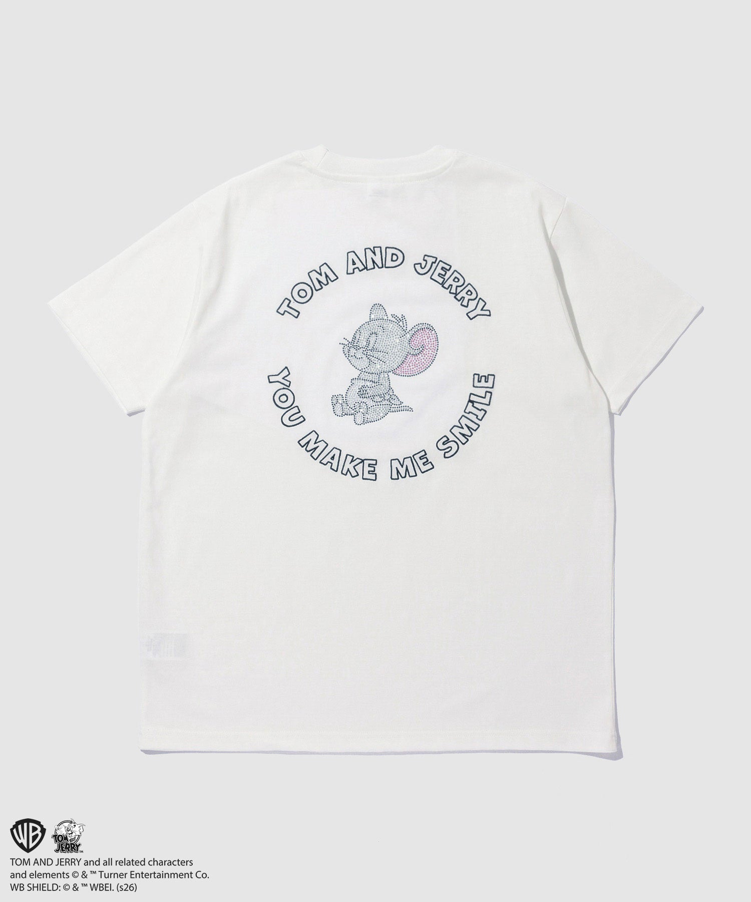 マックハウス Mac-House Tom and Jerry ラインストーンTシャツ （オフホワイト） オフホワイト