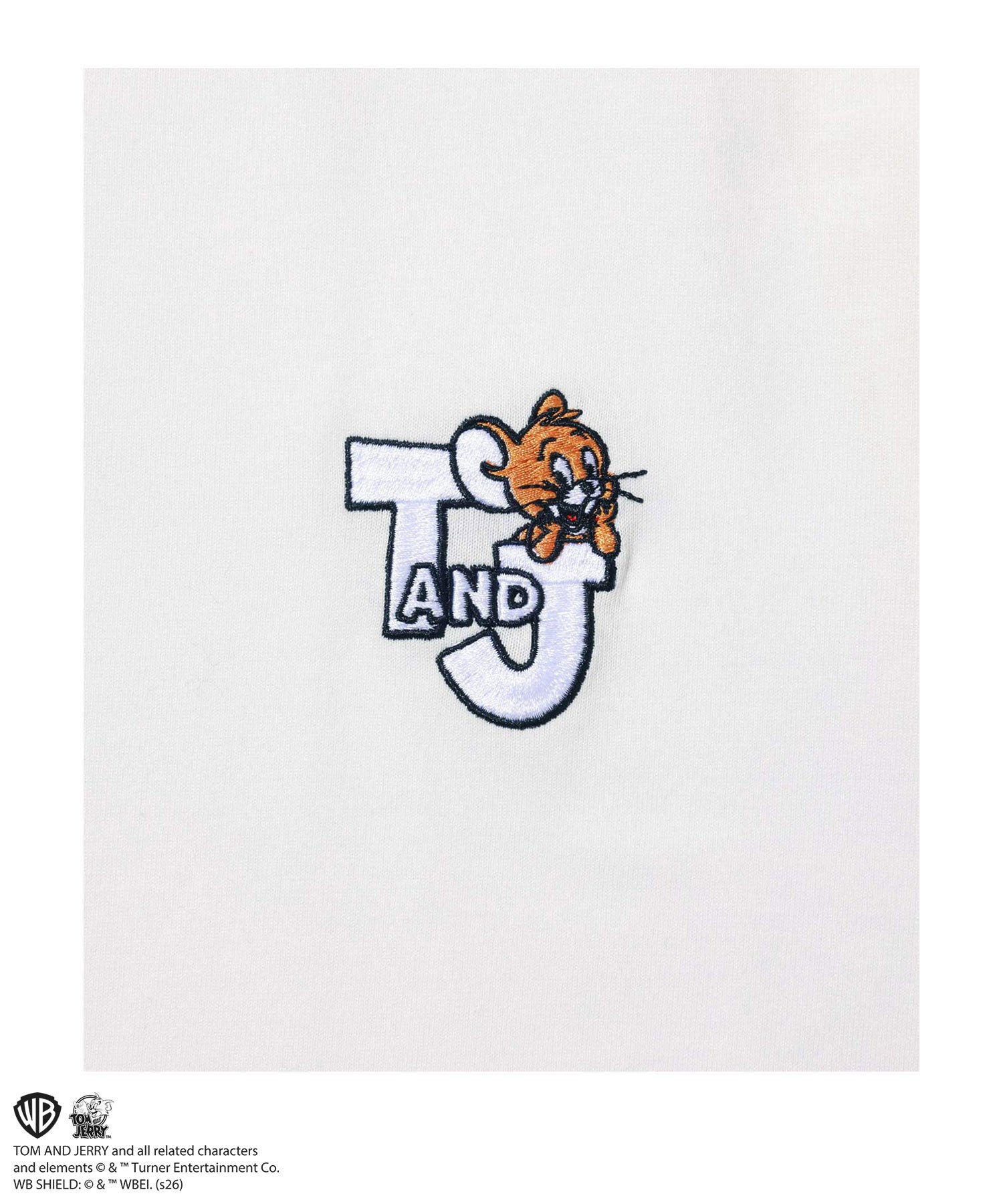 マックハウス Mac-House Tom and Jerry ラインストーンTシャツ （オフホワイト） オフホワイト