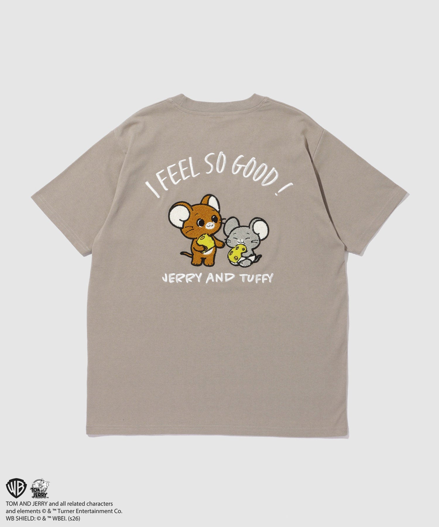 マックハウス Mac-House Tom and Jerry サガラ刺繍Tシャツ （オフホワイト） オフホワイト