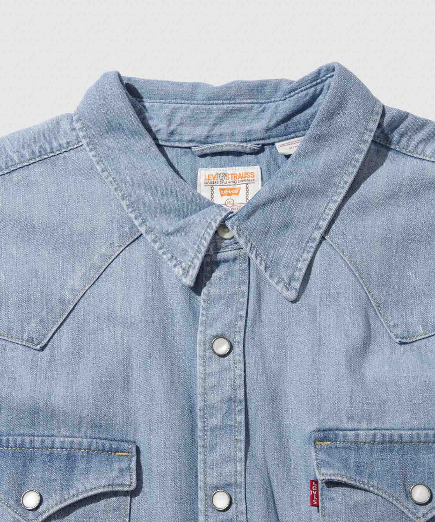 マックハウス Mac-House WESTERN SHIRTS ウエスタンデニムシャツ （ライトブルー） ライトブルー