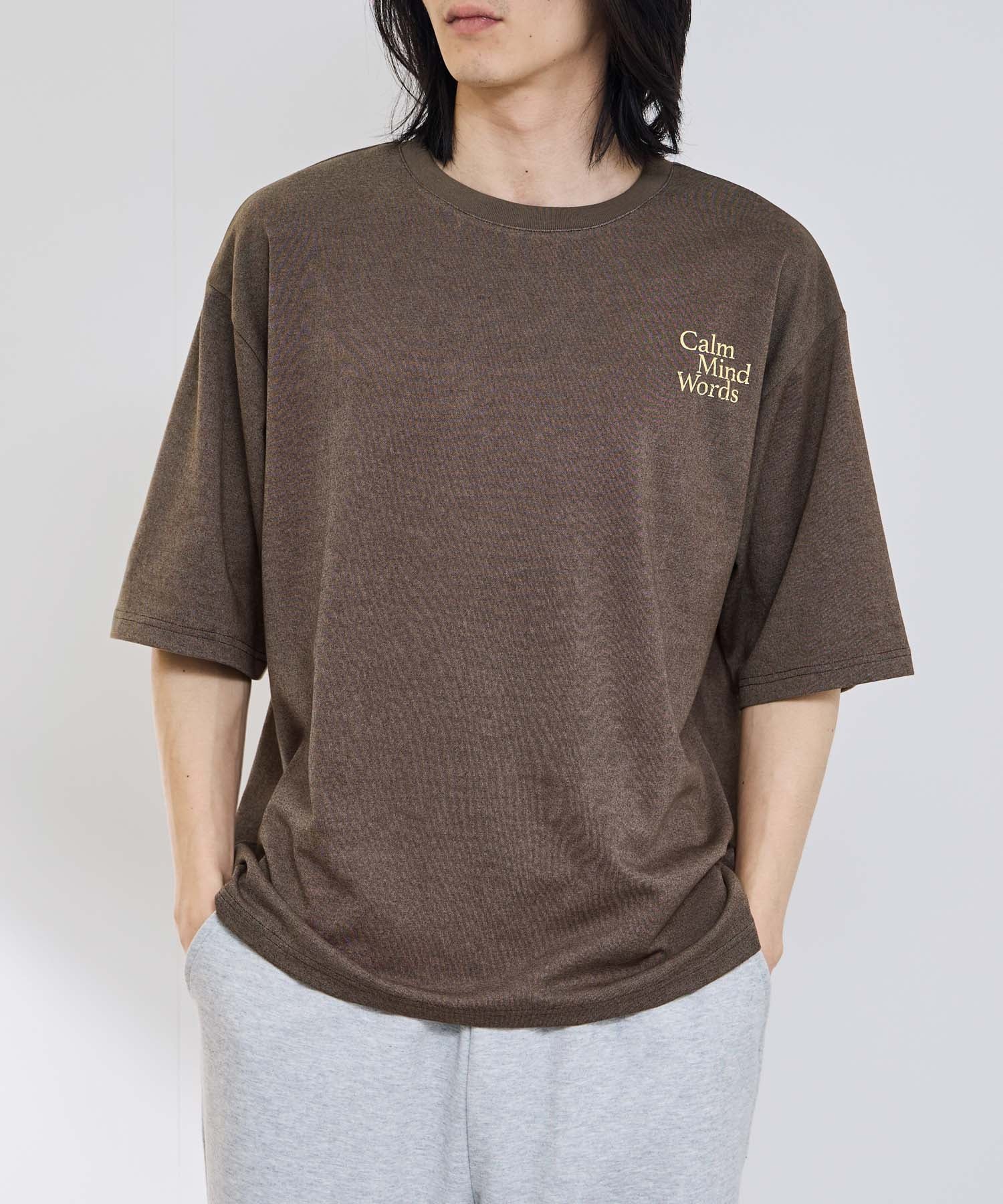 マックハウス Mac-House タフラク ワンポイント刺繍プリントTシャツ （ブラック） ブラック