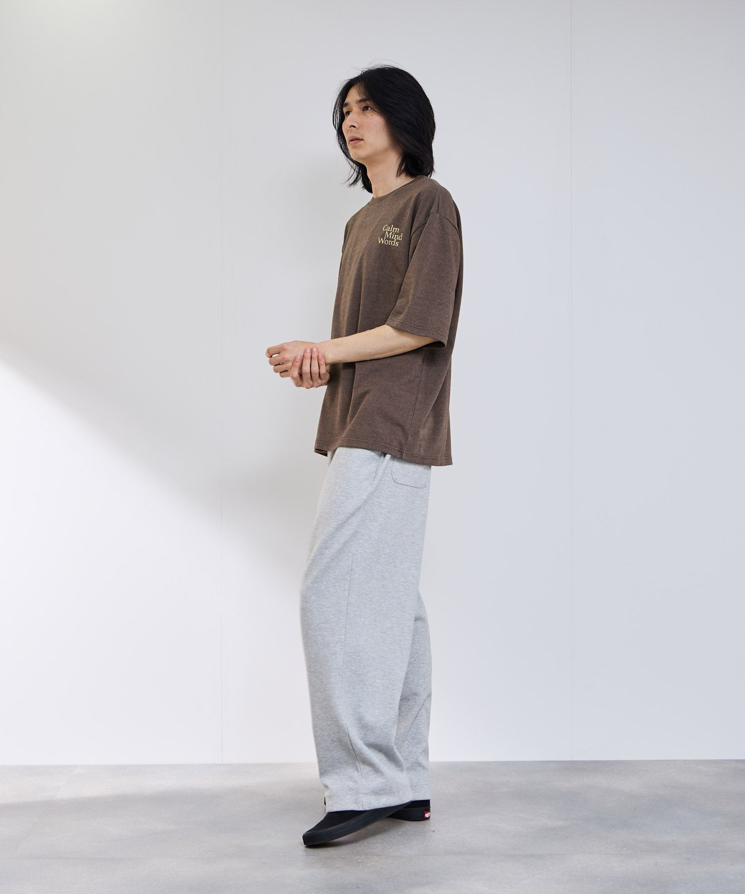 マックハウス Mac-House タフラク ワンポイント刺繍プリントTシャツ （ブラック） ブラック
