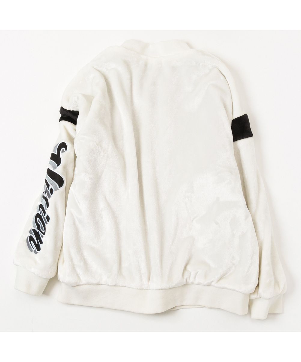マックハウス Mac-House VISION STREET WEAR ヴィジョンストリートウェア 袖ワッペンファーブルゾン 1905005ーZ （ホワイト） ホワイト
