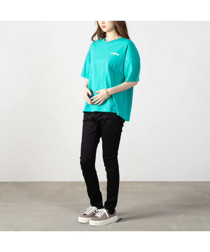 マックハウス Mac-House [大きいサイズ] CONVERSE コンバース ドロップショルダーシューズプリント半袖Tシャツ クイーンサイズ 3285ー3704