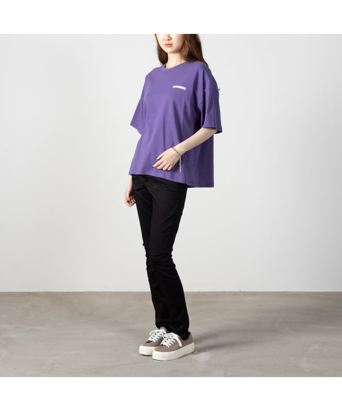 マックハウス Mac-House [大きいサイズ] CONVERSE コンバース ドロップショルダーシューズプリント半袖Tシャツ クイーンサイズ 3285ー3704