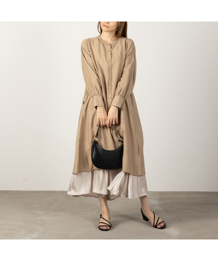 麥克豪斯 Mac-House 奧黛麗襯衫連衣裙 132ー4476