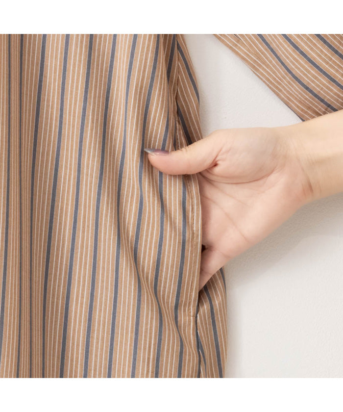 麥克豪斯 Mac-House 奧黛麗襯衫連衣裙 132ー4476