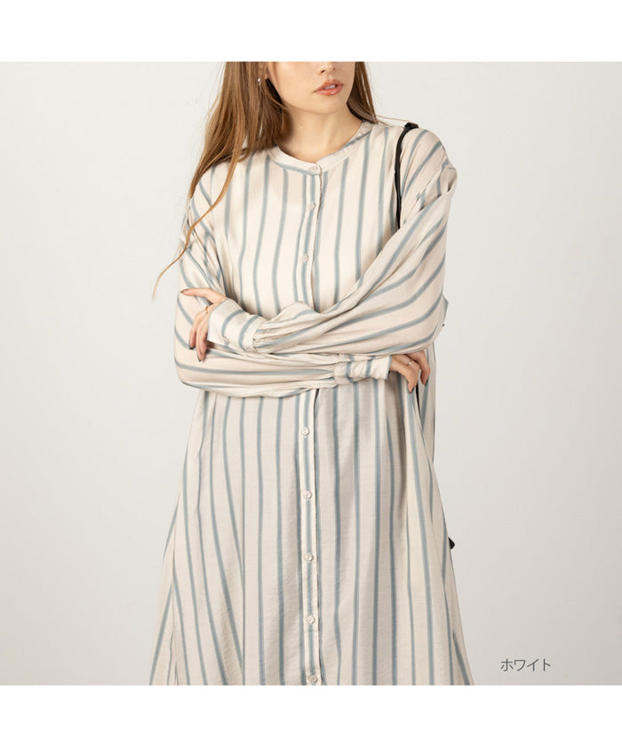 麥克豪斯 Mac-House 奧黛麗襯衫連衣裙 132ー4476