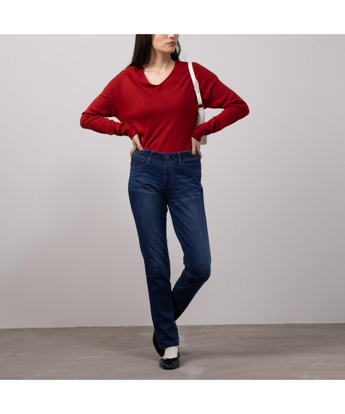 Mac-House NAVY navy Magic Legs Perfect Legs Fleece-Lined Leggings 352-9141-047
