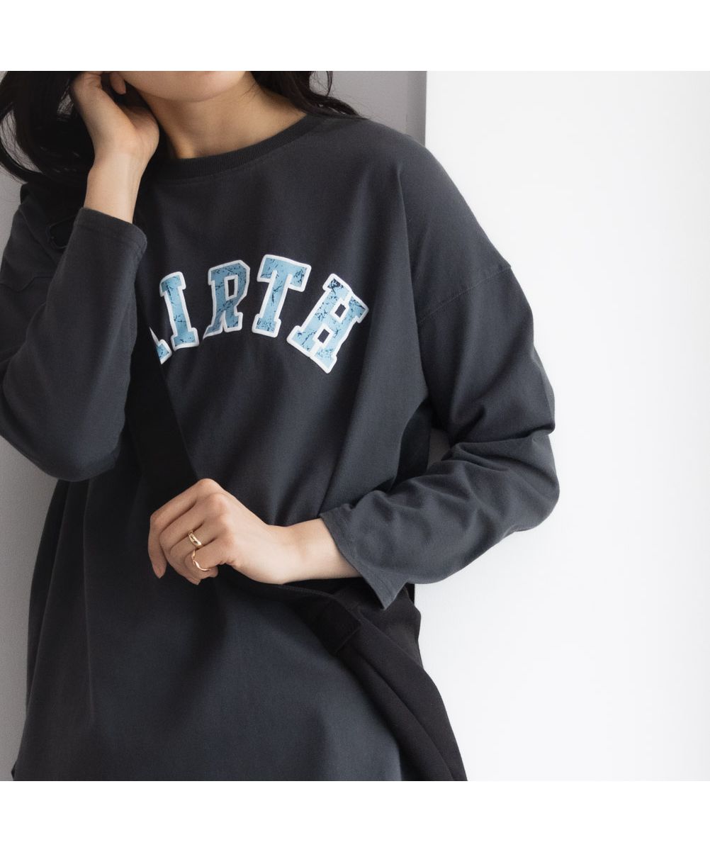マックハウス Mac-House GOOD CREW グッド クルー フロストプリント長袖Tシャツ EGC240001