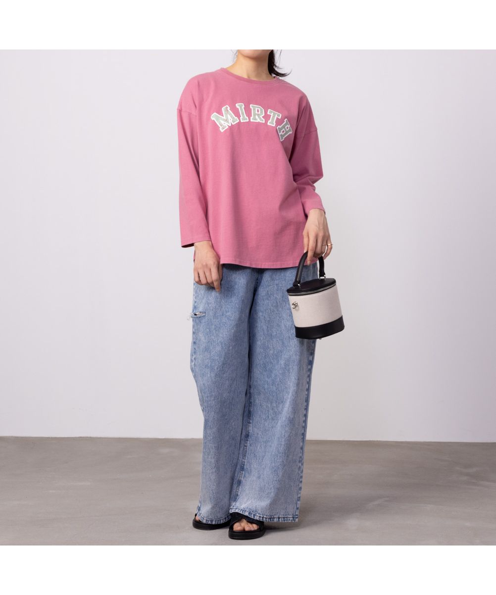 マックハウス Mac-House GOOD CREW グッド クルー フロストプリント長袖Tシャツ EGC240001