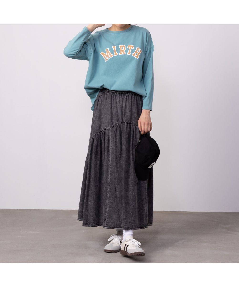 マックハウス Mac-House GOOD CREW グッド クルー フロストプリント長袖Tシャツ EGC240001