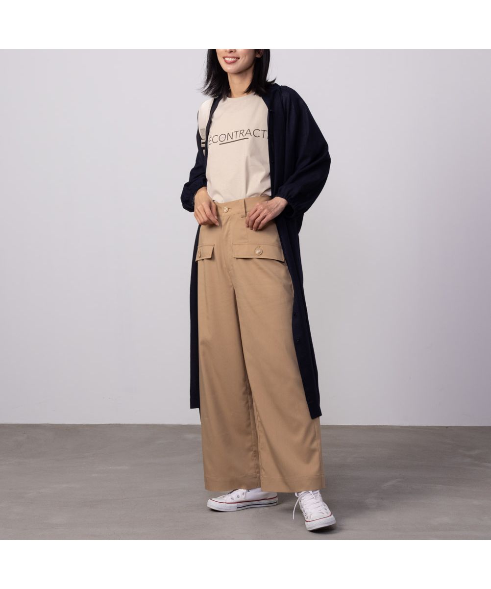 マックハウス Mac-House HusHusH ハッシュアッシュ テックコットンプリントTシャツ P42ー18404 （ブラック） ブラック