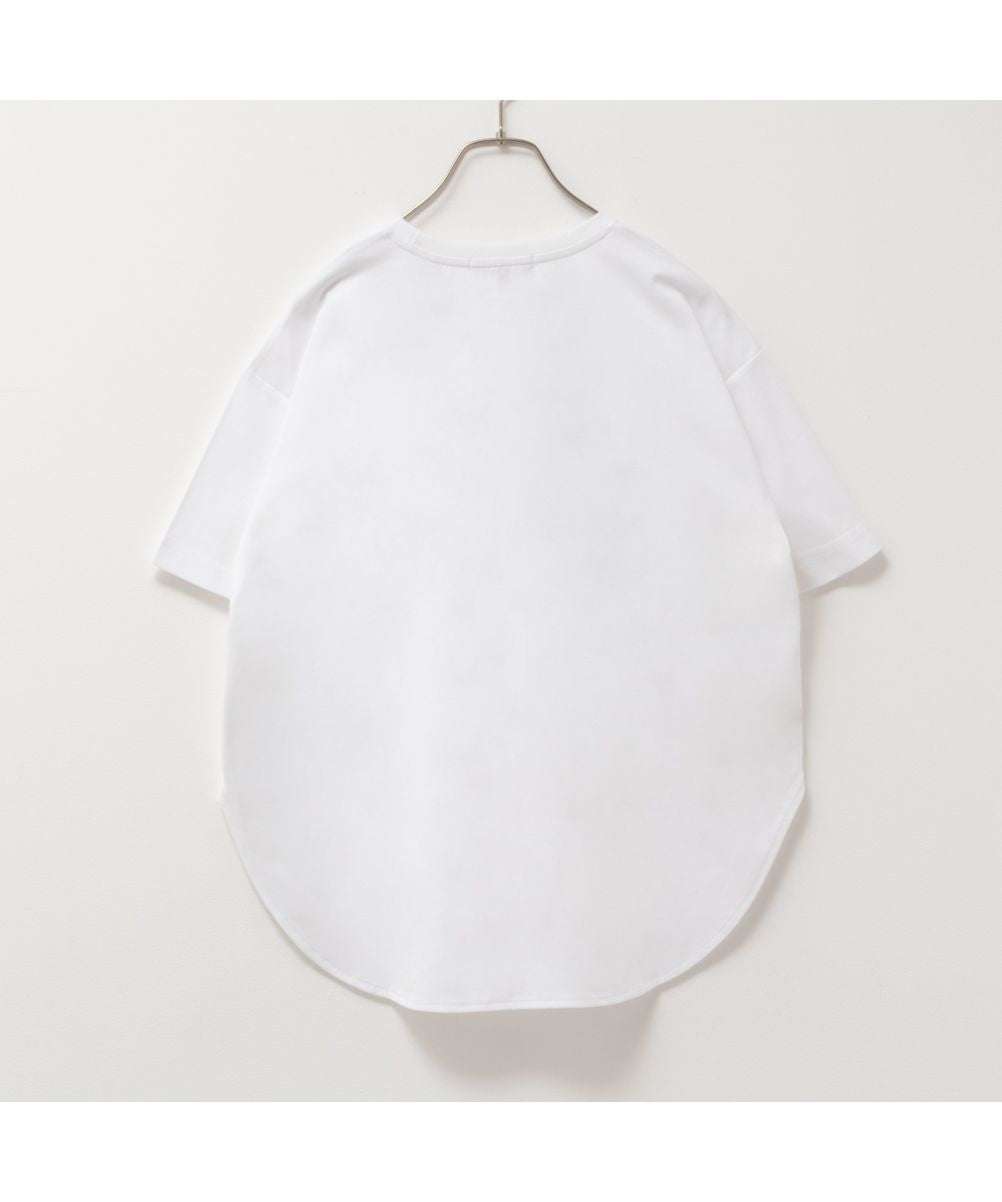 マックハウス Mac-House HusHusH ハッシュアッシュ テックコットンプリントTシャツ P42ー18404 （ブラック） ブラック