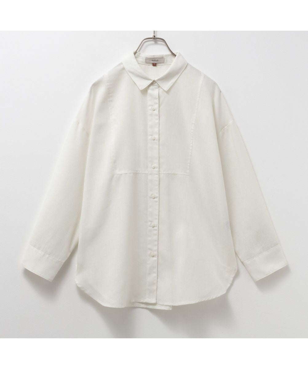 Mac-House HusHusH Hash Hash Basic Linen Blend Shirt P42-88406
