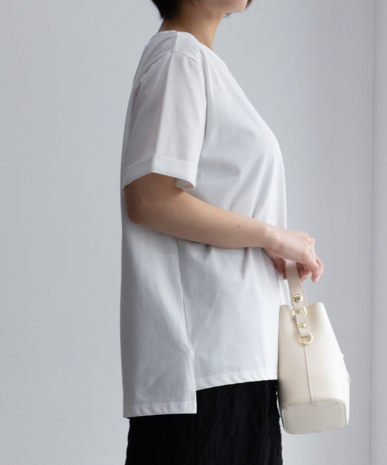 マックハウス Mac-House SARARI サラリ NAVY クール＆UVカットTシャツ 115426760 （ベージュ） ベージュ