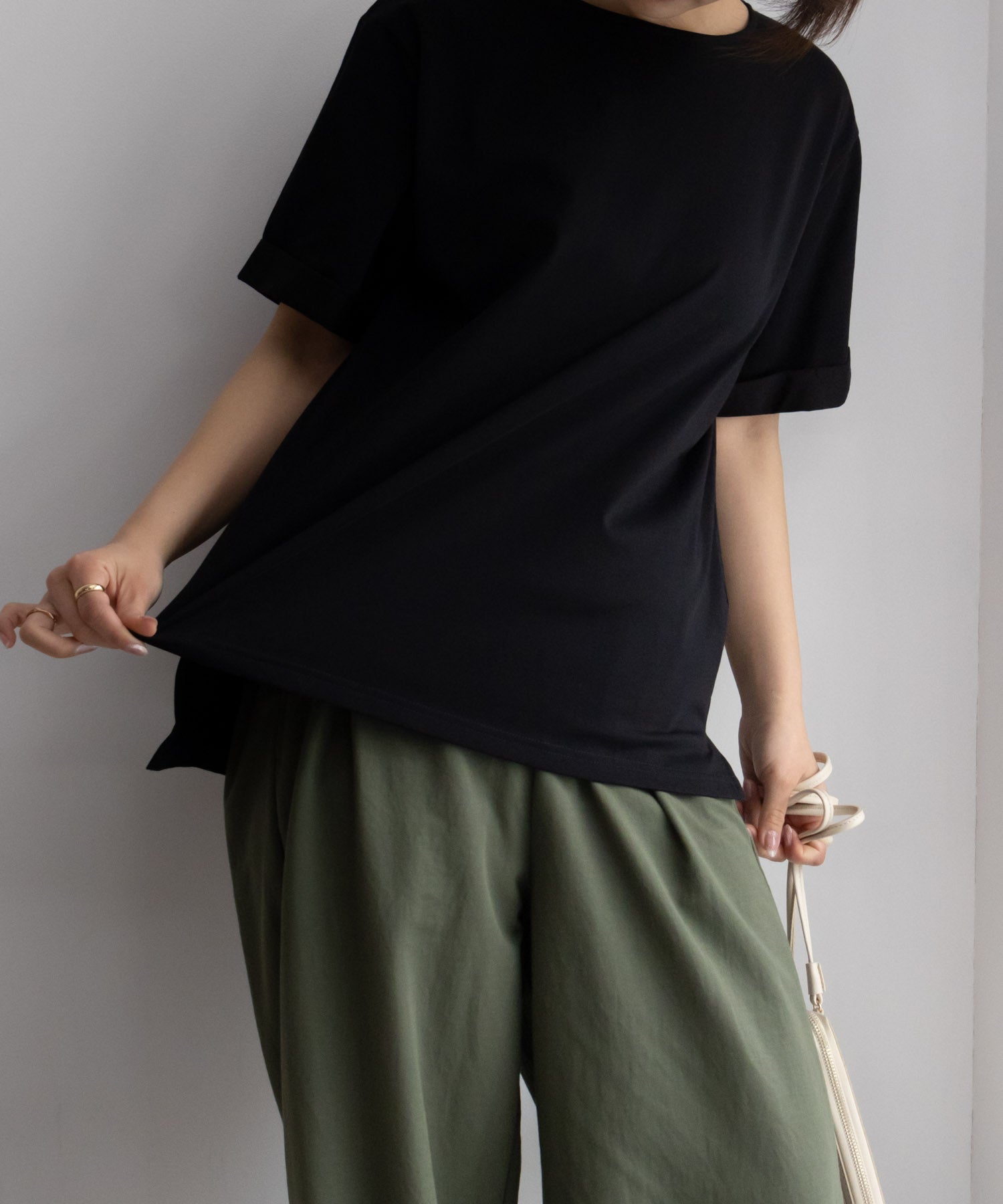 マックハウス Mac-House SARARI サラリ NAVY クール＆UVカットTシャツ 115426760 （ベージュ） ベージュ