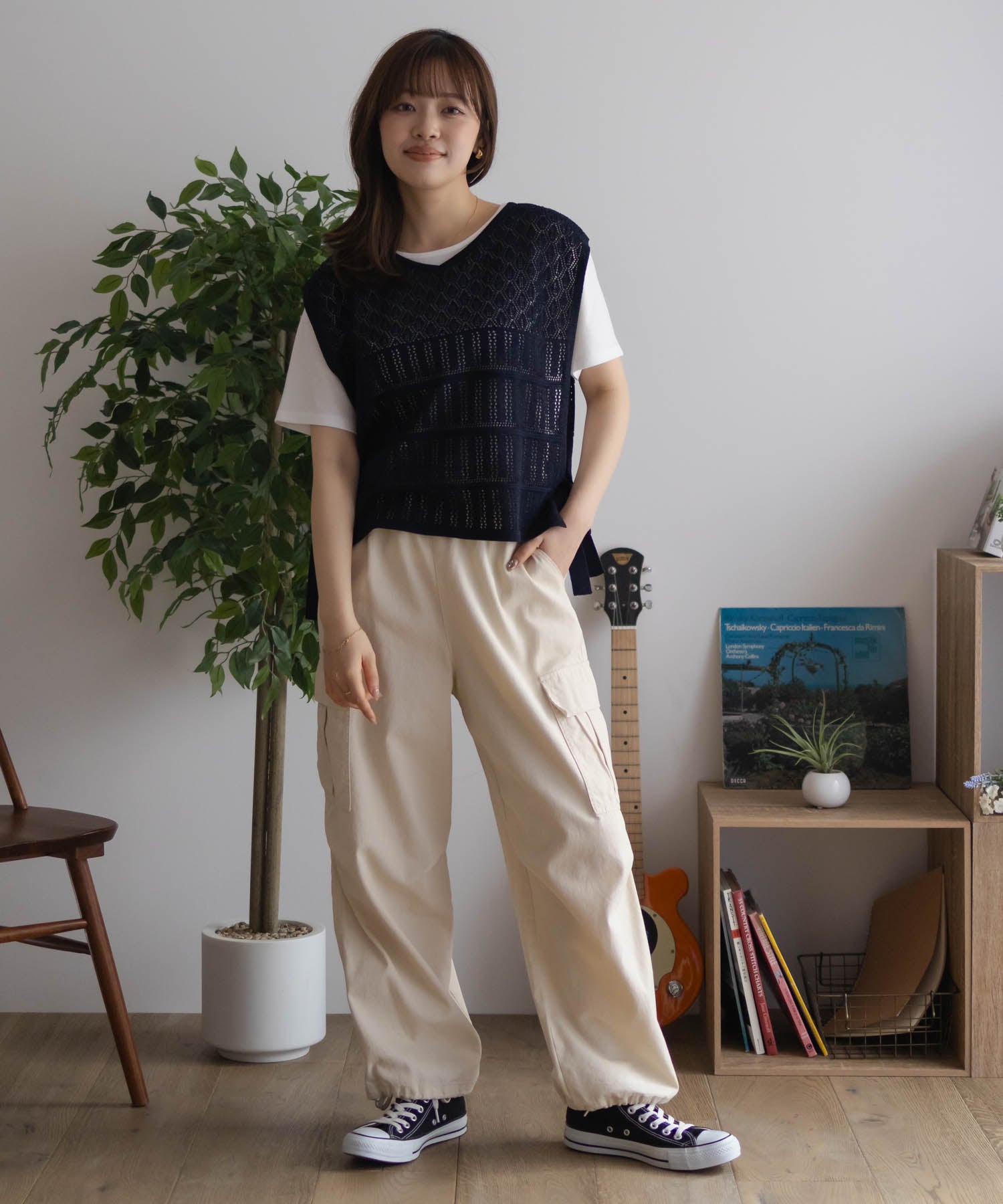 麥克豪斯 Mac-House 側邊蝴蝶結針織套裝