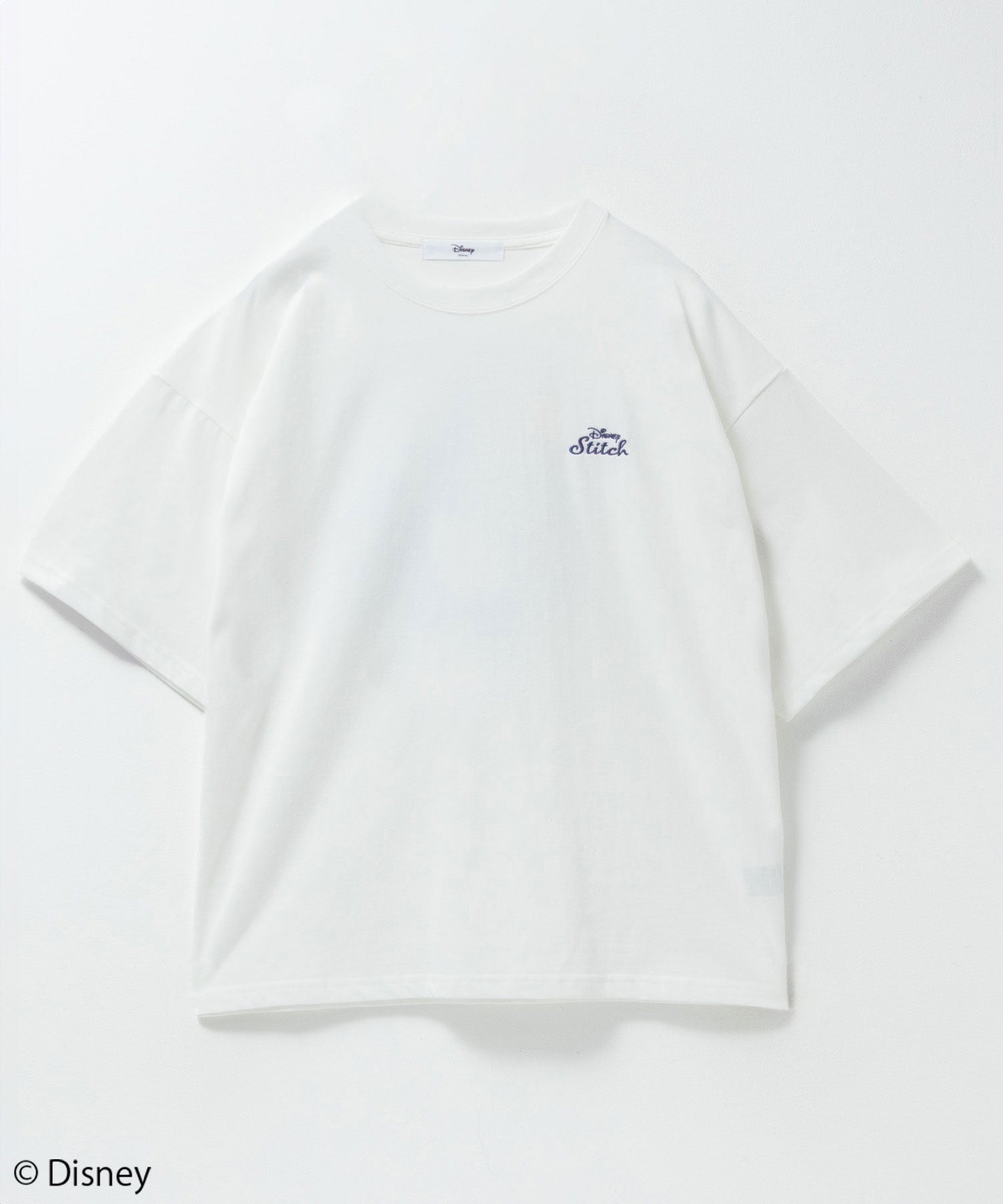 マックハウス Mac-House Disney スティッチ / プリント刺繍Tシャツ （オフホワイト） オフホワイト