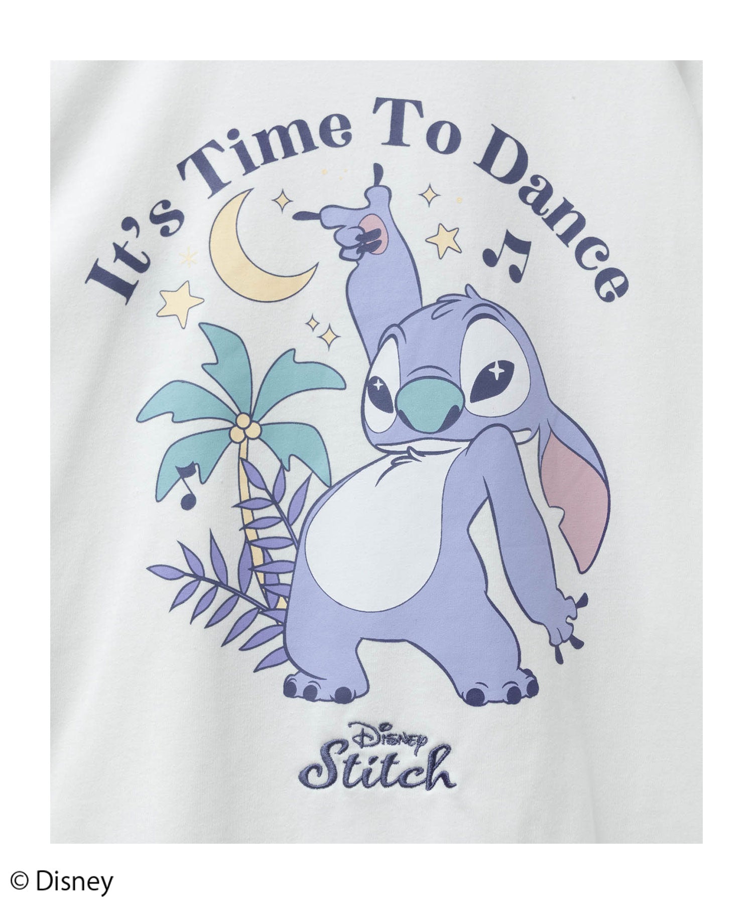 マックハウス Mac-House Disney スティッチ / プリント刺繍Tシャツ （オフホワイト） オフホワイト