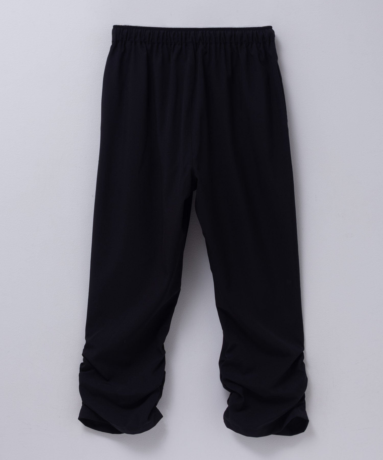マックハウス Mac-House nAvy 裾シャーリング7分丈パンツ （ブラック） ブラック