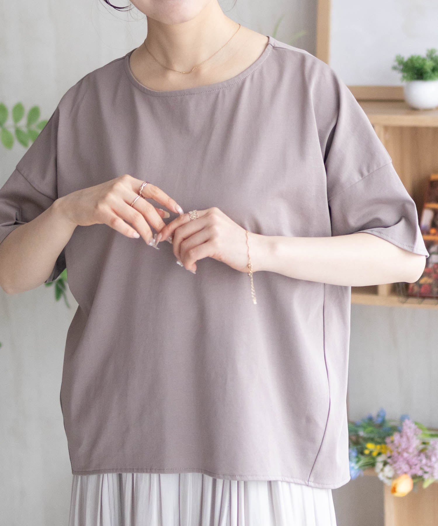 マックハウス Mac-House nAvy 切替ワイドプルオーバー （モカ） モカ