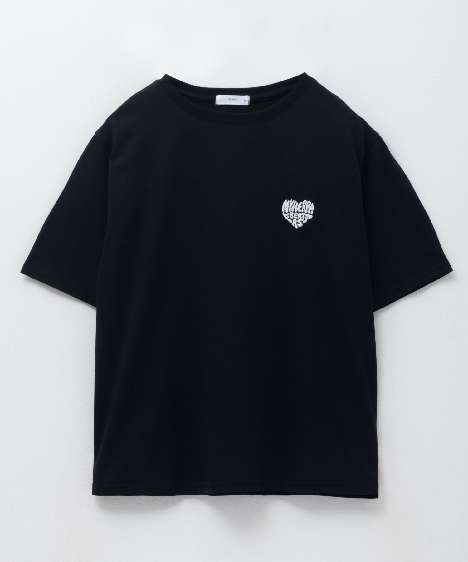 マックハウス Mac-House nAvy ハートロゴ刺繍Tシャツ （チャコール） チャコール