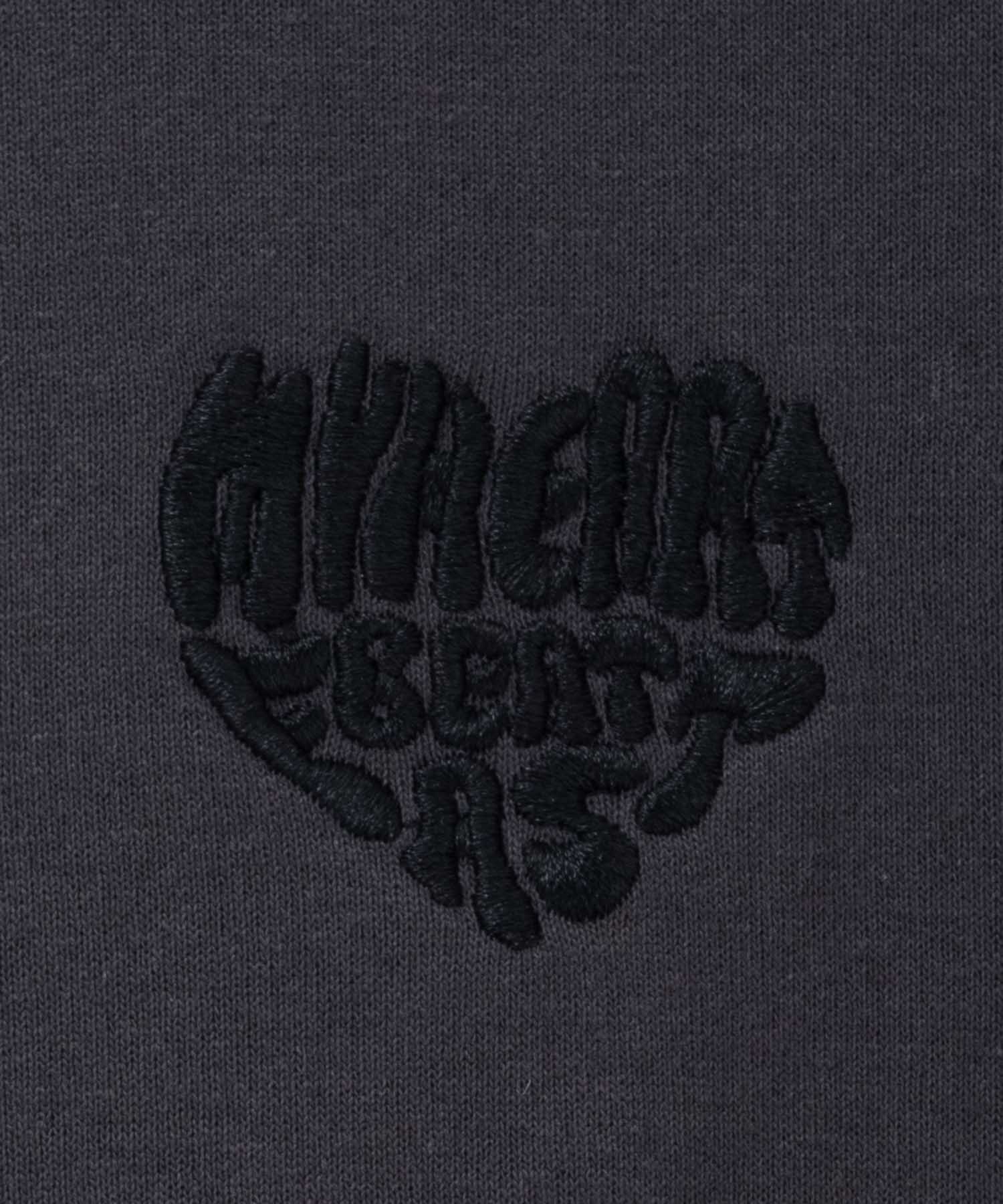 マックハウス Mac-House nAvy ハートロゴ刺繍Tシャツ （チャコール） チャコール