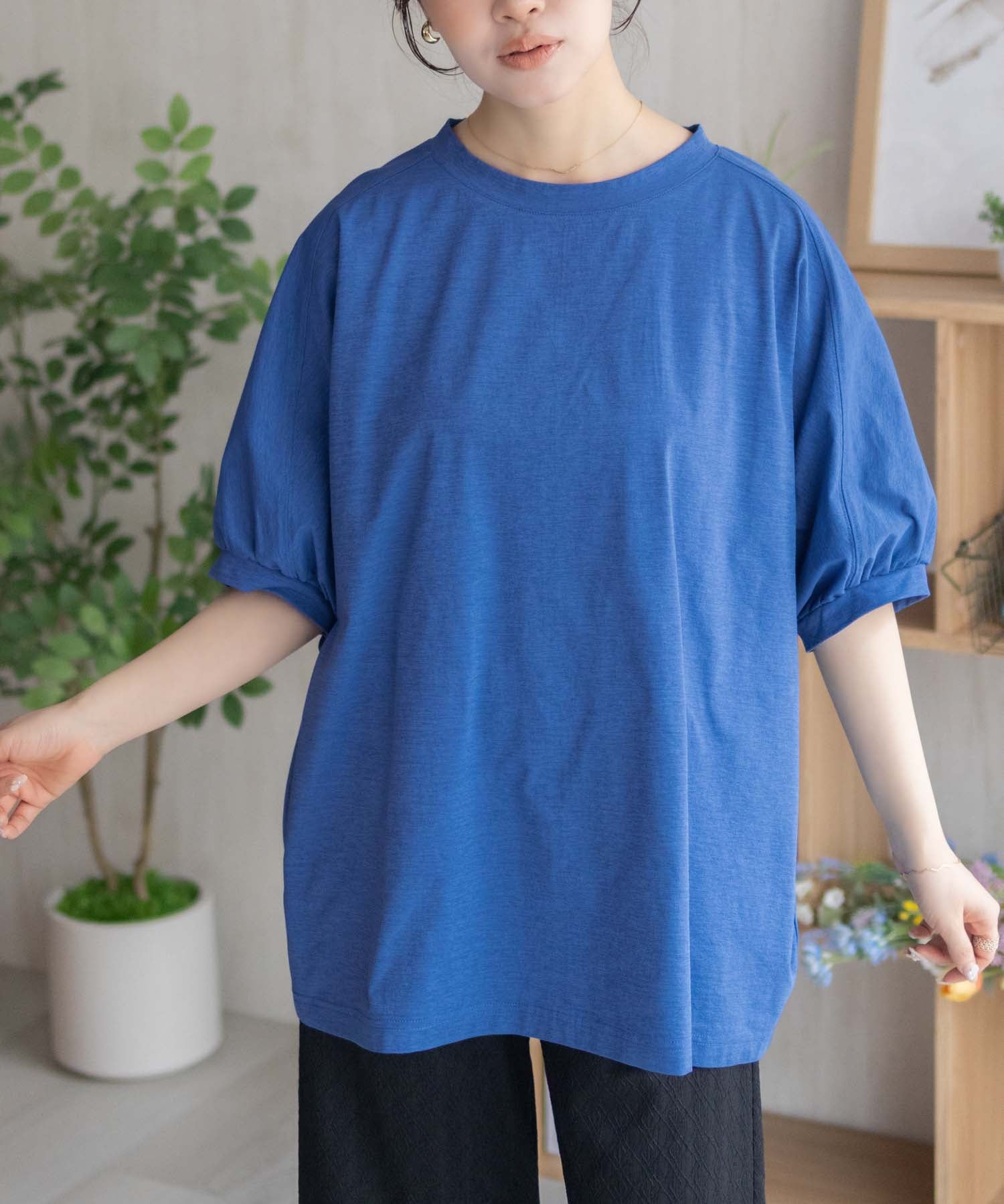 マックハウス Mac-House ドルマンTシャツ （ブルー） ブルー