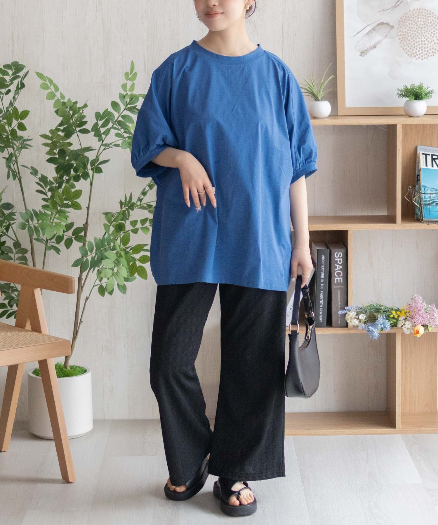 マックハウス Mac-House ドルマンTシャツ （ブルー） ブルー