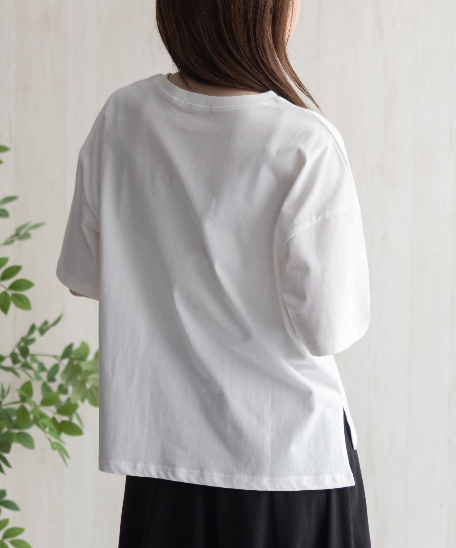 マックハウス Mac-House nAvy レース使いプリントTシャツ （オフホワイト） オフホワイト