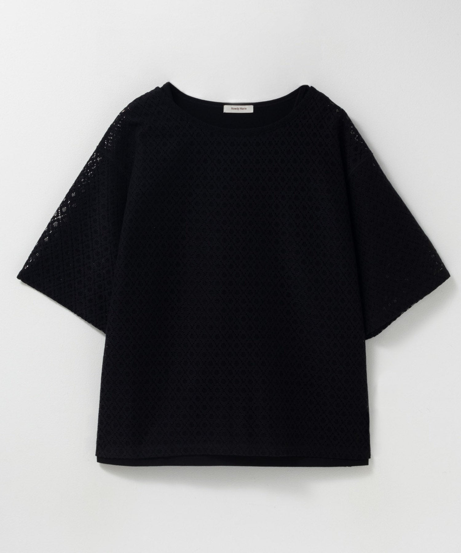 マックハウス Mac-House レースTシャツ アンサンブル （ブラック） ブラック
