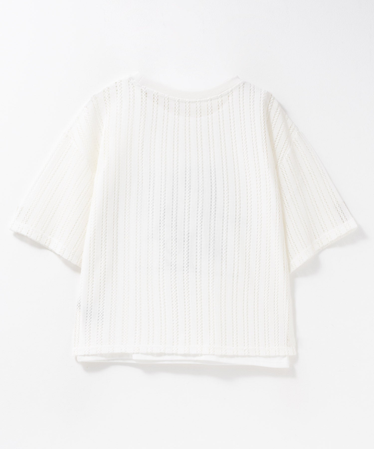 マックハウス Mac-House nAvy メッシュレースTシャツ アンサンブル （グレー） グレー