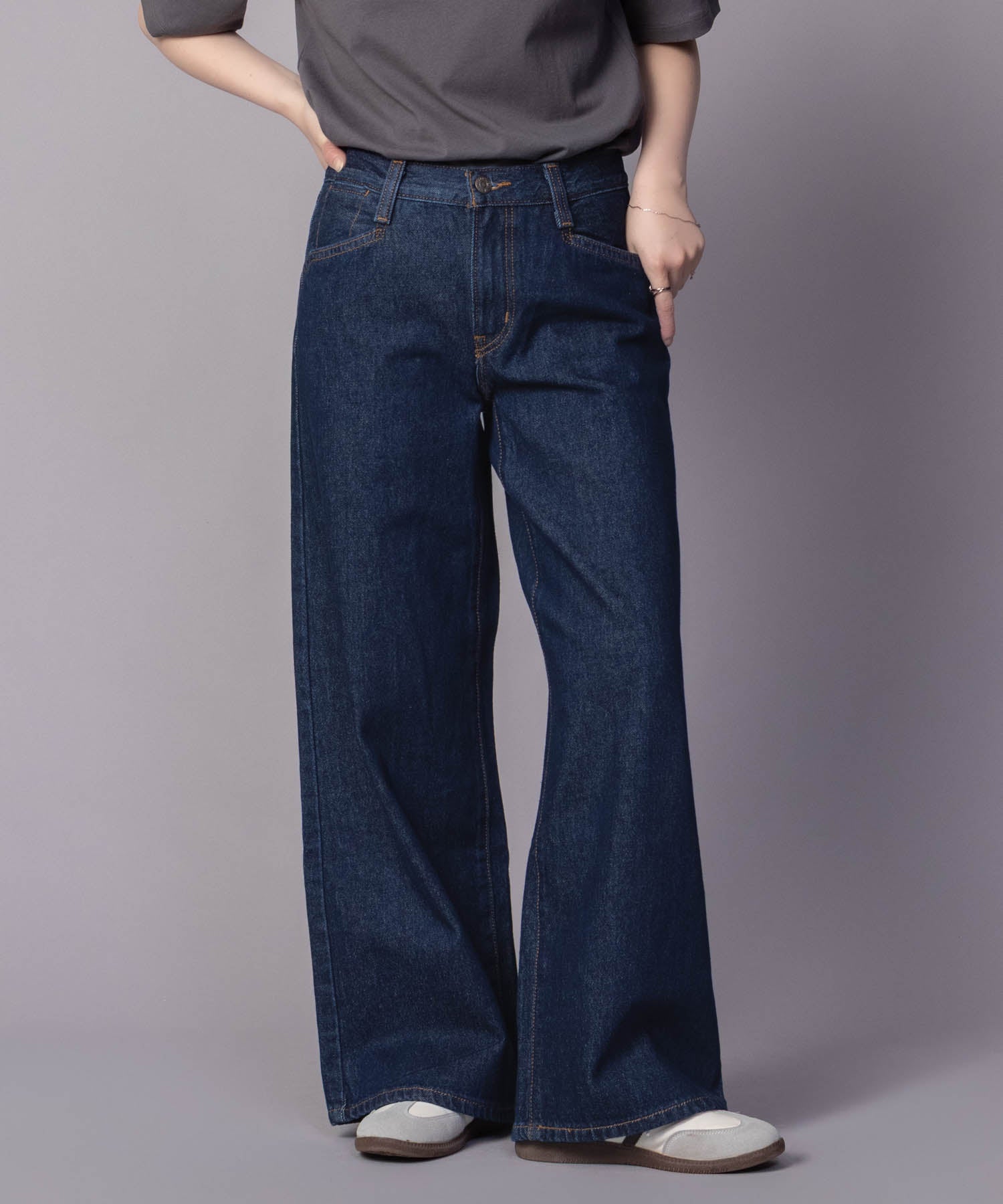 マックハウス Mac-House 94 BAGGY WIDE LEG バギーパンツ （ワンウォッシュ） ワンウォッシュ