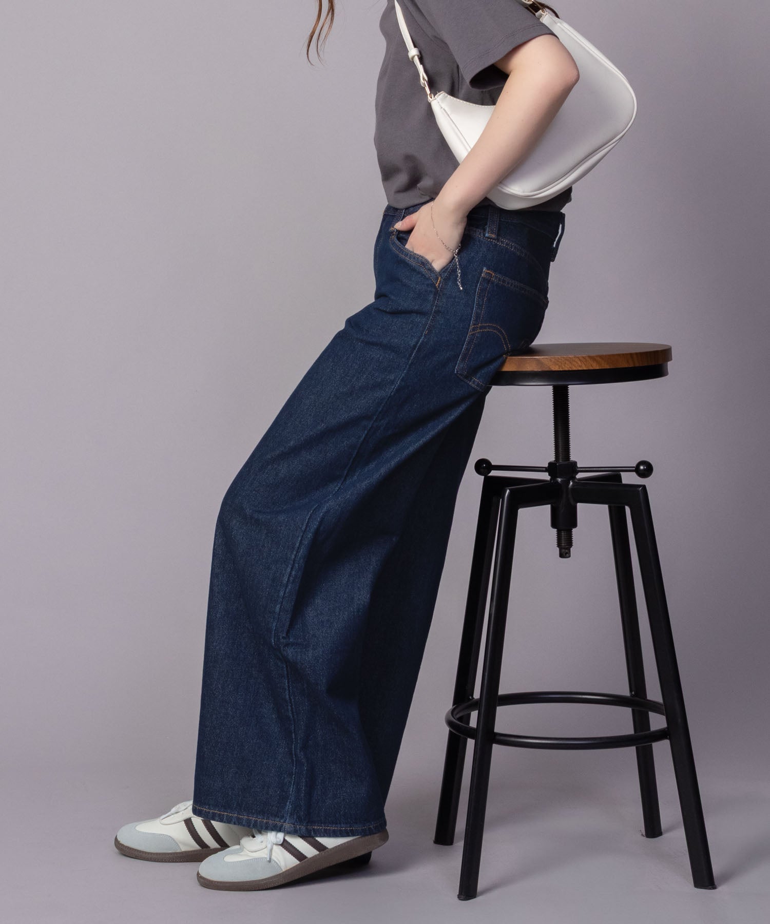 マックハウス Mac-House 94 BAGGY WIDE LEG バギーパンツ （ワンウォッシュ） ワンウォッシュ