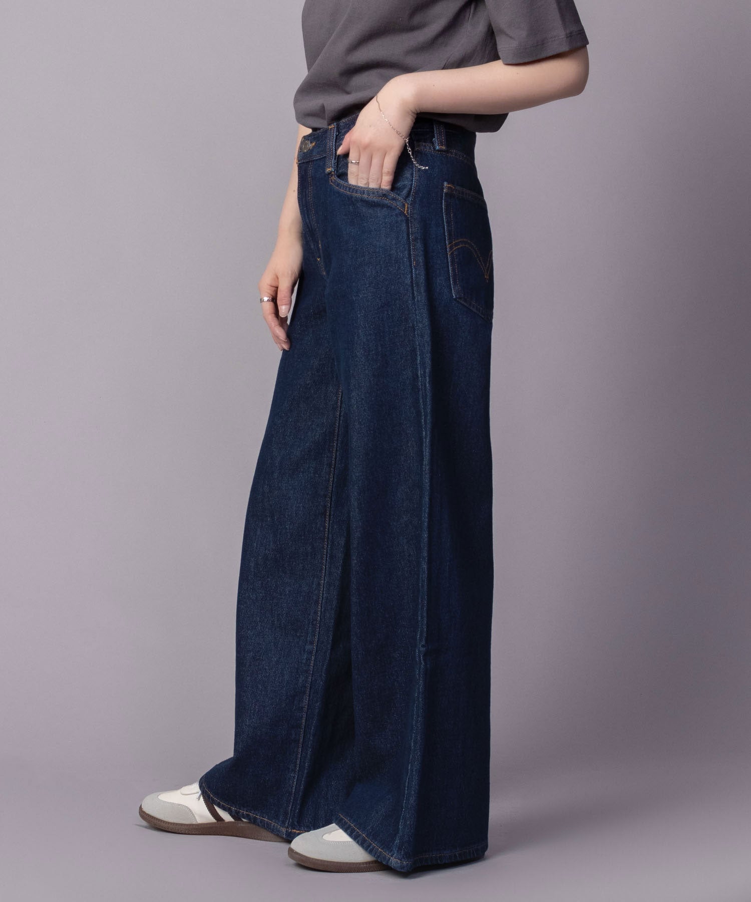マックハウス Mac-House 94 BAGGY WIDE LEG バギーパンツ （ワンウォッシュ） ワンウォッシュ