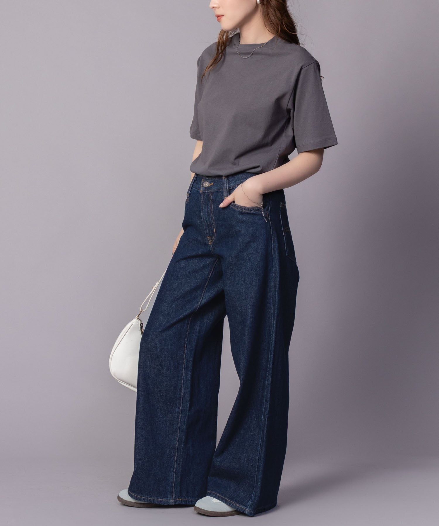 マックハウス Mac-House 94 BAGGY WIDE LEG バギーパンツ （ワンウォッシュ） ワンウォッシュ