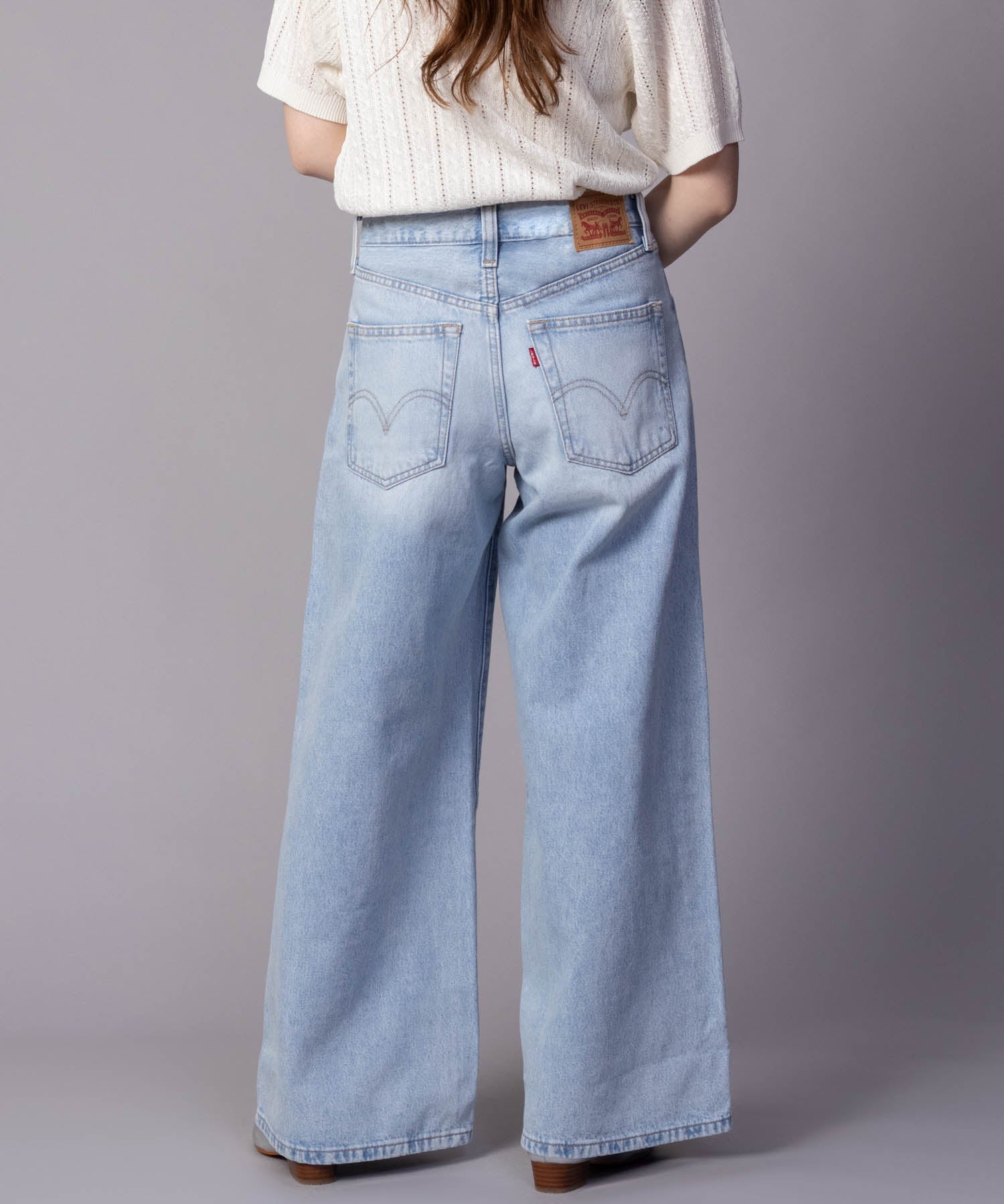 マックハウス Mac-House 94 BAGGY WIDE LEG バギーパンツ （ライトブルー） ライトブルー