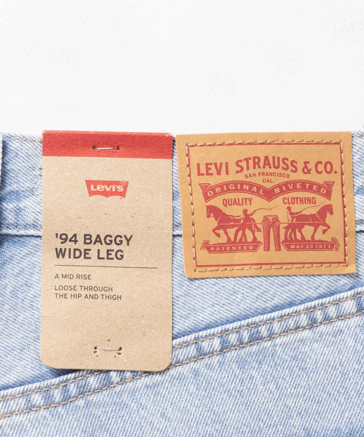 マックハウス Mac-House 94 BAGGY WIDE LEG バギーパンツ （ライトブルー） ライトブルー