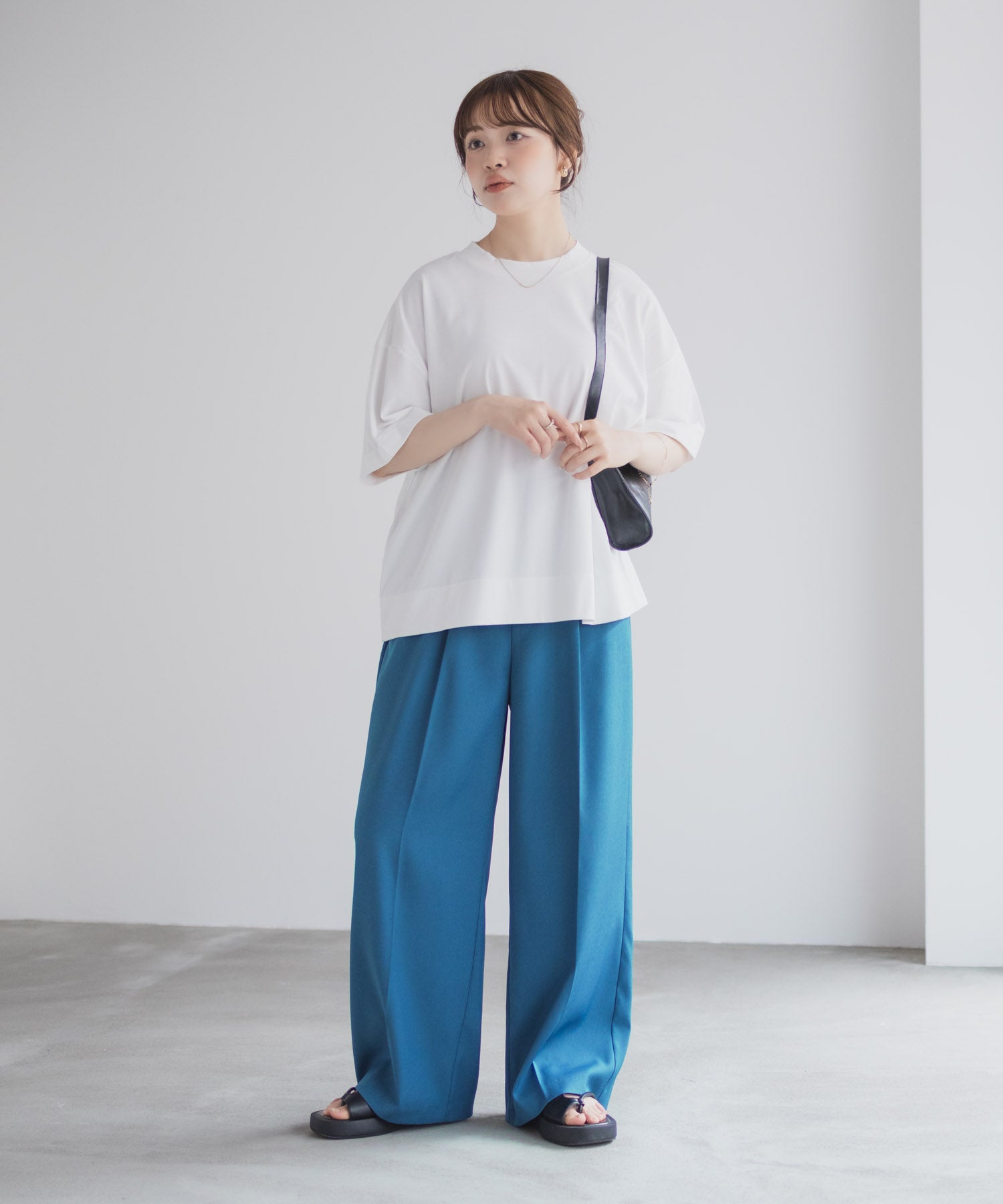 マックハウス Mac-House nAvy エブリーT 汗じみ軽減 プチハイネックTシャツ （ベージュ） ベージュ
