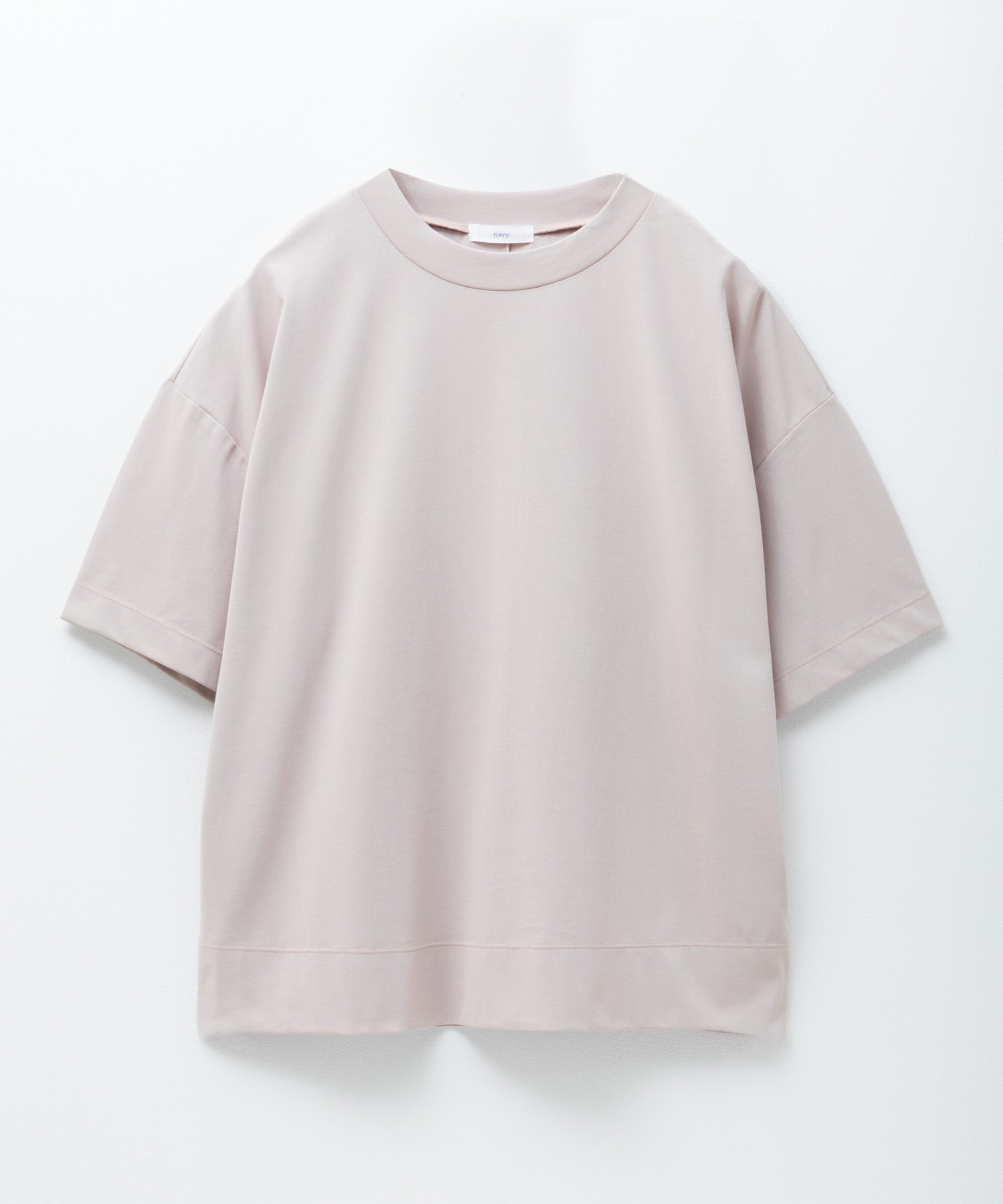 マックハウス Mac-House nAvy エブリーT 汗じみ軽減 プチハイネックTシャツ （ベージュ） ベージュ